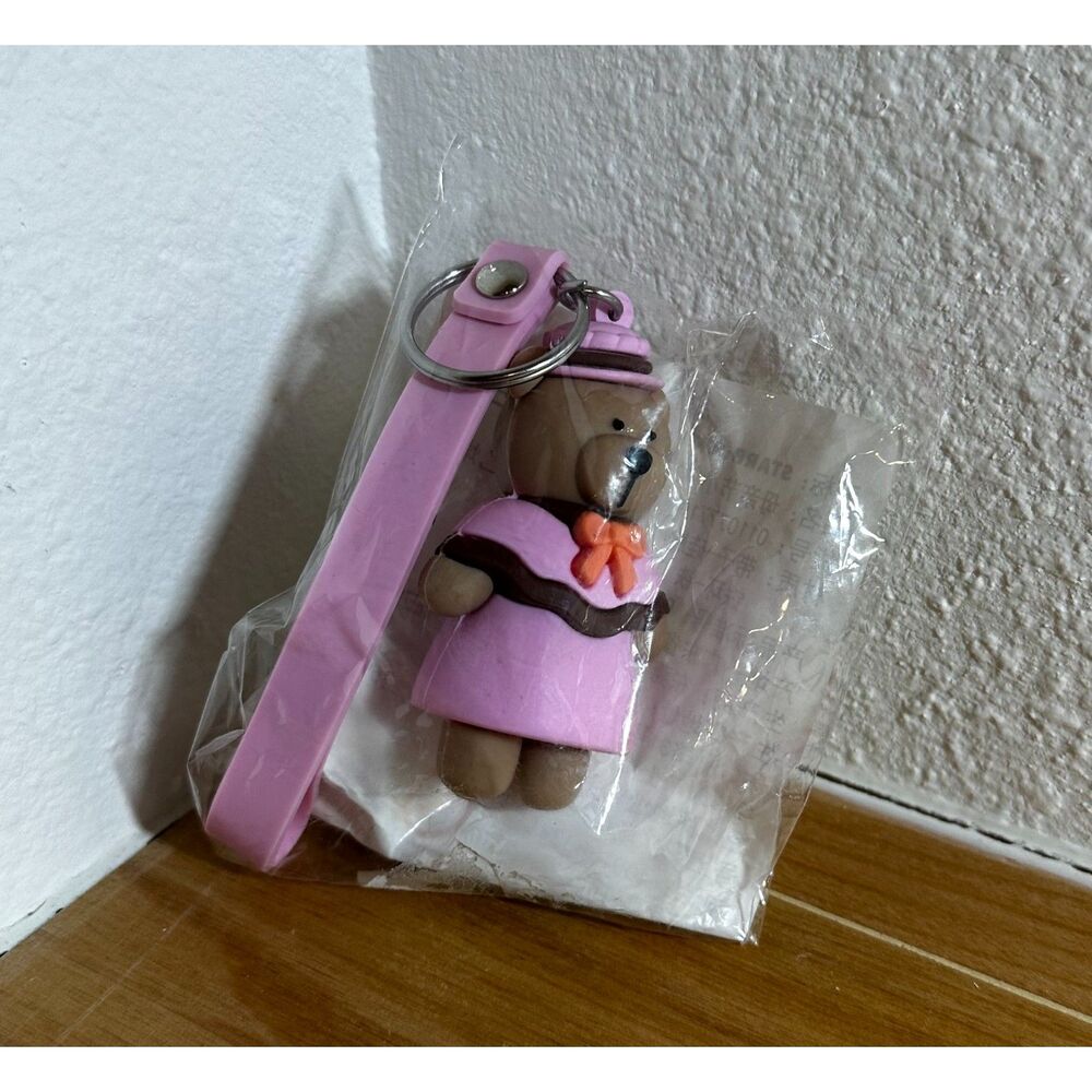 Starbucks Pink Mother Bearista Bear Key Chain NWT - Picture 4 of 5